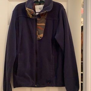 Herschel Supply Company full zip fleece navy camo size small